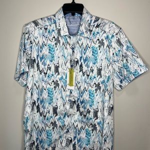 ROBERT GRAHAM Mason City Classic Fit Short Sleeve Shirt Size Large NEW NWT